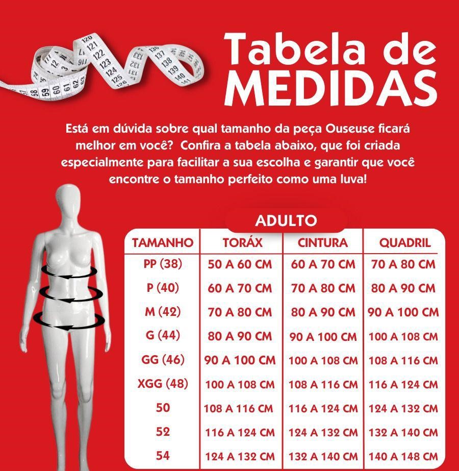 Tabela de medidas
